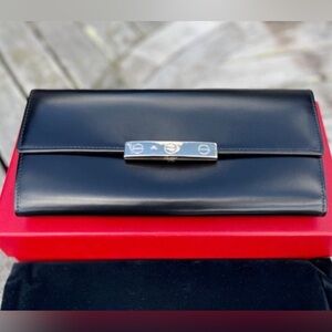 CARTIER Leather Love Infinity Trinity Long Wallet - Vintage